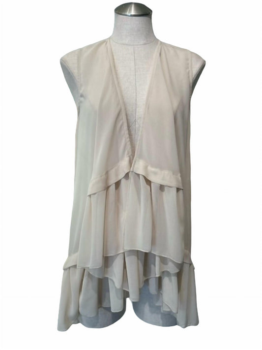 LARA RUFFLE VEST