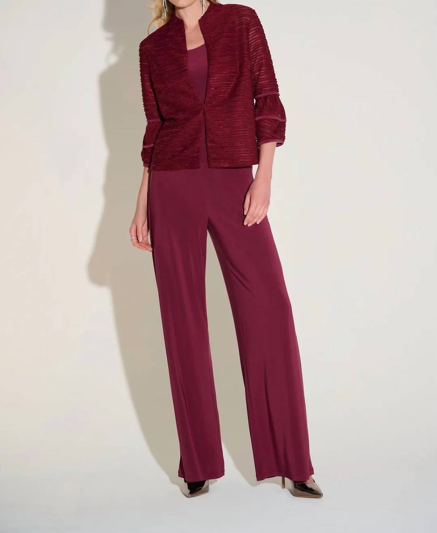 Joseph Ribkoff - Lightweight Pull On Wide Leg Pants