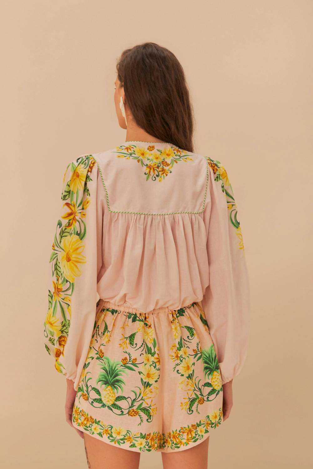 Farm Rio - Botanical Beauty Long Sleeve Blouse