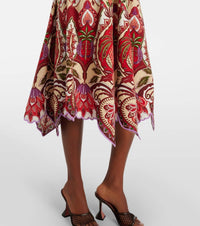 Farm Rio - Scallops Midi Skirt
