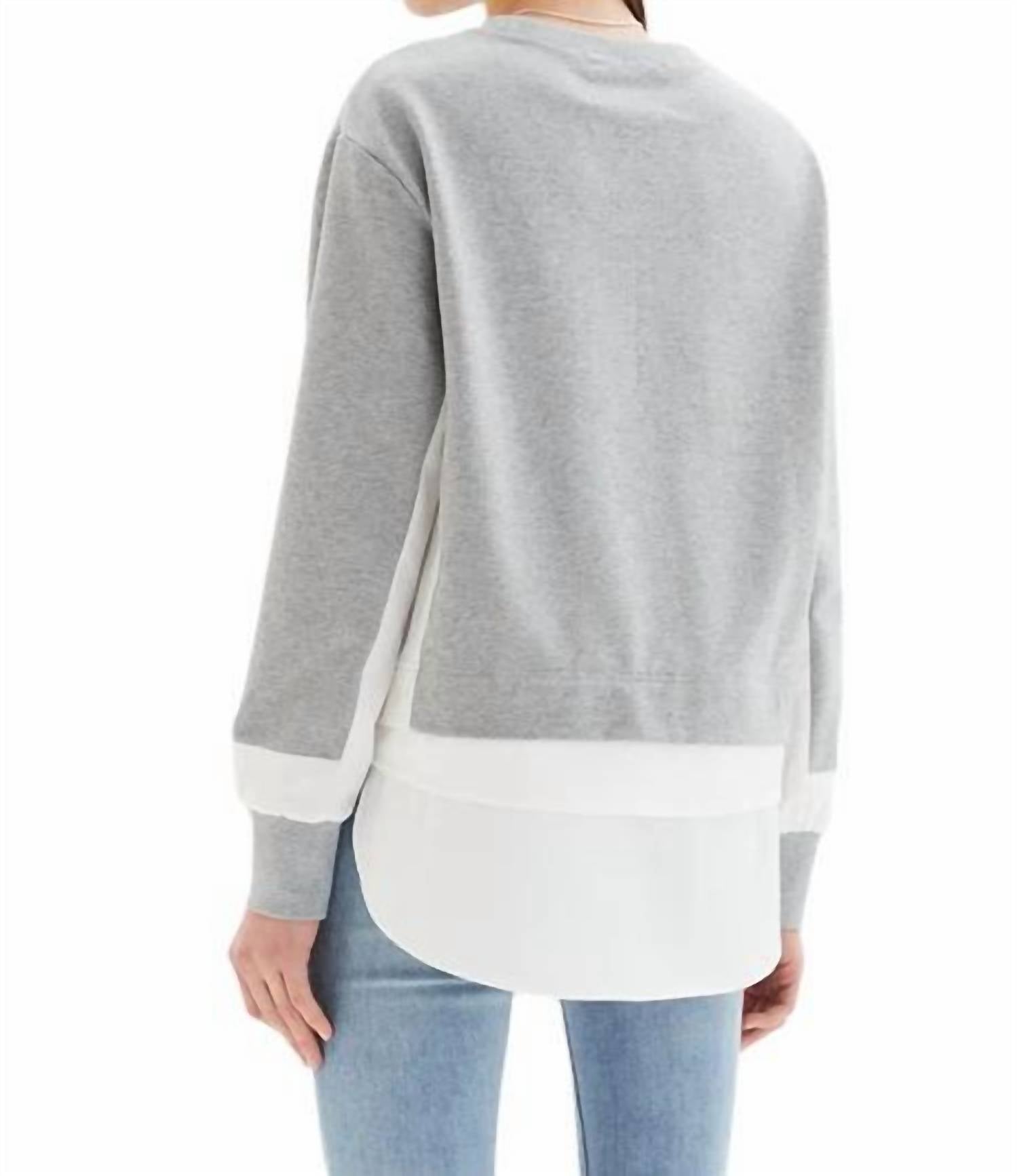 Chrldr - Melissa Mixed Media Sweatshirt