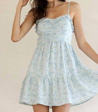 Storia - Sweetheart Neckline Ruffled Dress