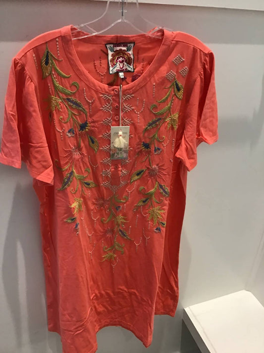 Johnny Was - Women's Flutter Sleeve Henley Dress