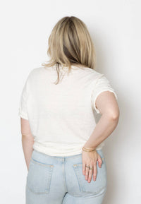 Ma'Ry'Ya - Linen R-neck Tee