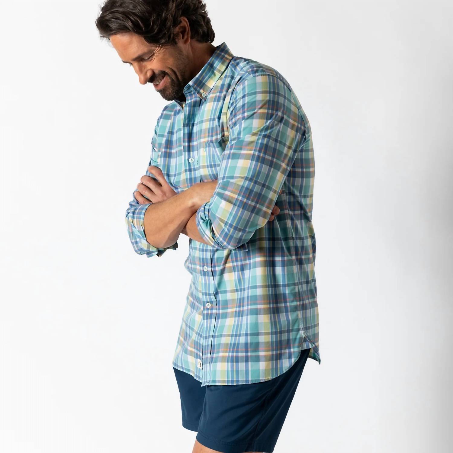 Duck Head - PAGE LONG SLEEVE PERFORMANCE POPLIN SPORT SHIRT