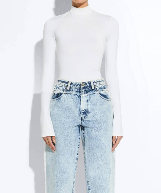 Lapointe - Compact Jersey Mock Neck Bodysuit