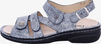 Finn Comfort Women's Gomera Sandal in blue words - women's sandal - alternate view