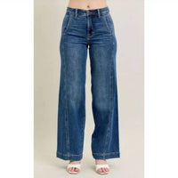Judy Blue - High Waist Trouser Wide Leg Jeans