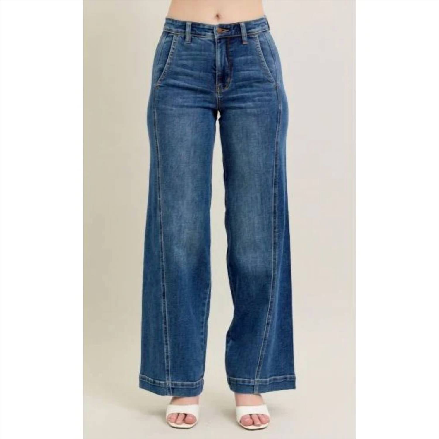 Judy Blue - High Waist Trouser Wide Leg Jeans