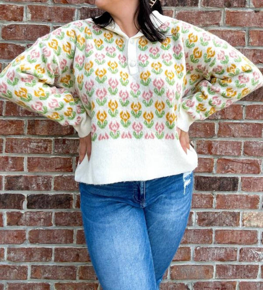 So Me - Buttoned Up Sweater