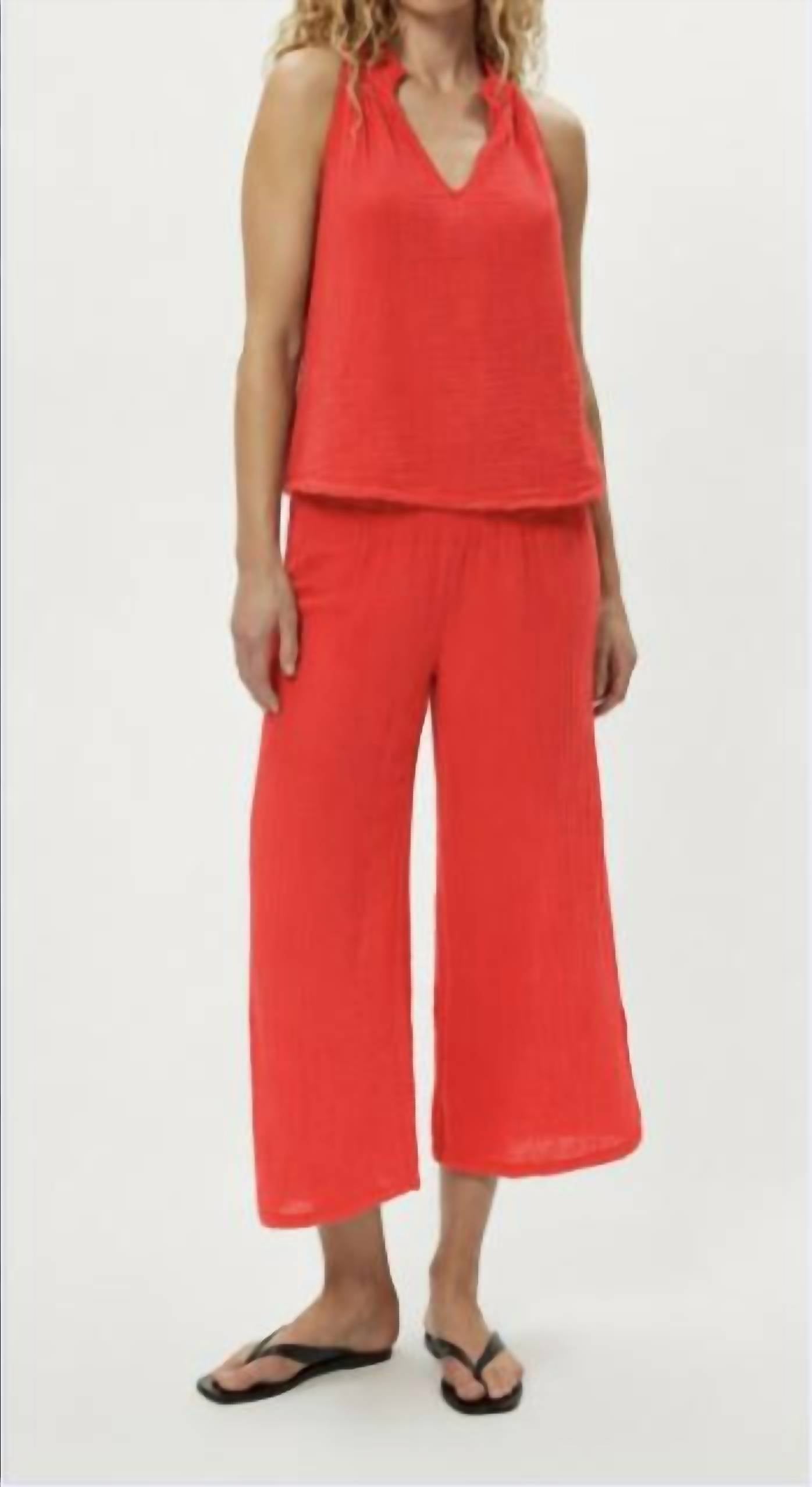 Michael Stars - Medina Smocked Waist Crop Pant