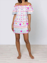 Juliet Dunn - Off-shoulder Mini Dress