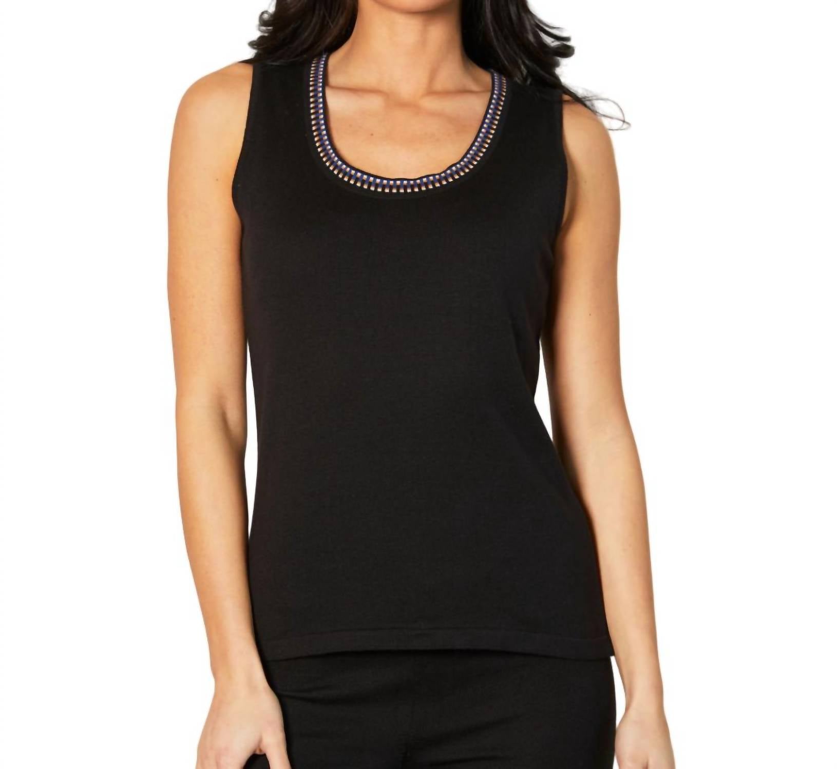 Knit Tank with Detail