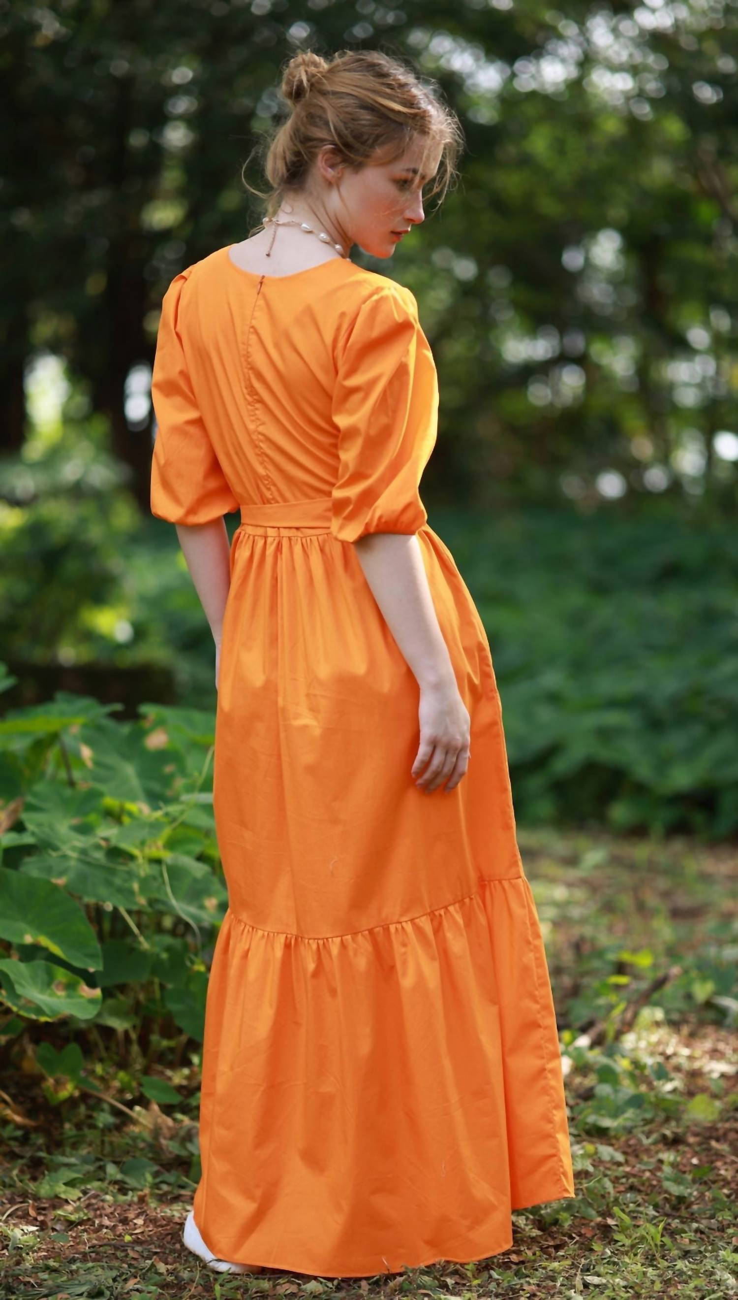 Maude Vivante - Melina V Neck Tiered Dress