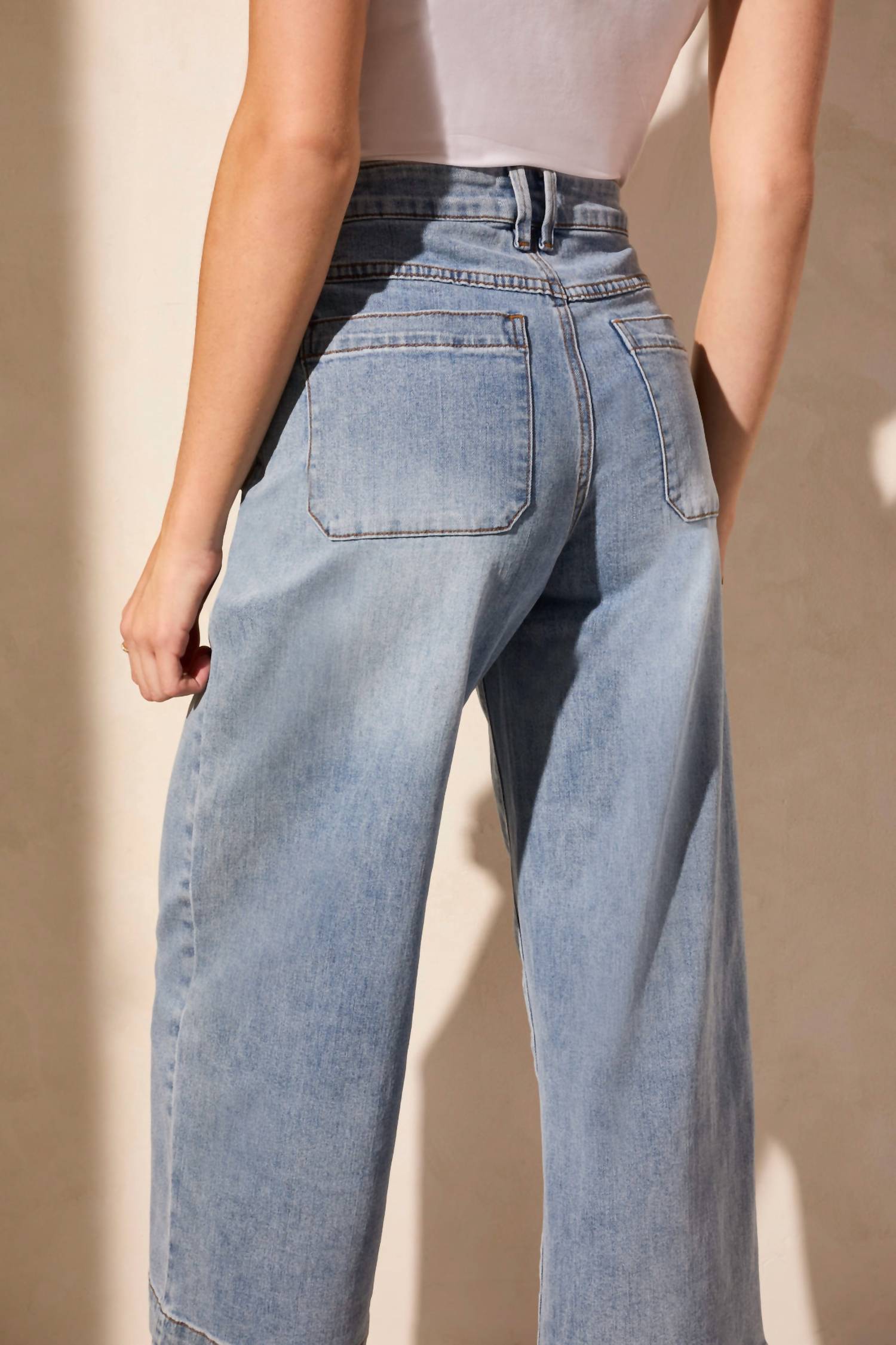 Tribal - Audrey Hugging Wide Crop Jeans