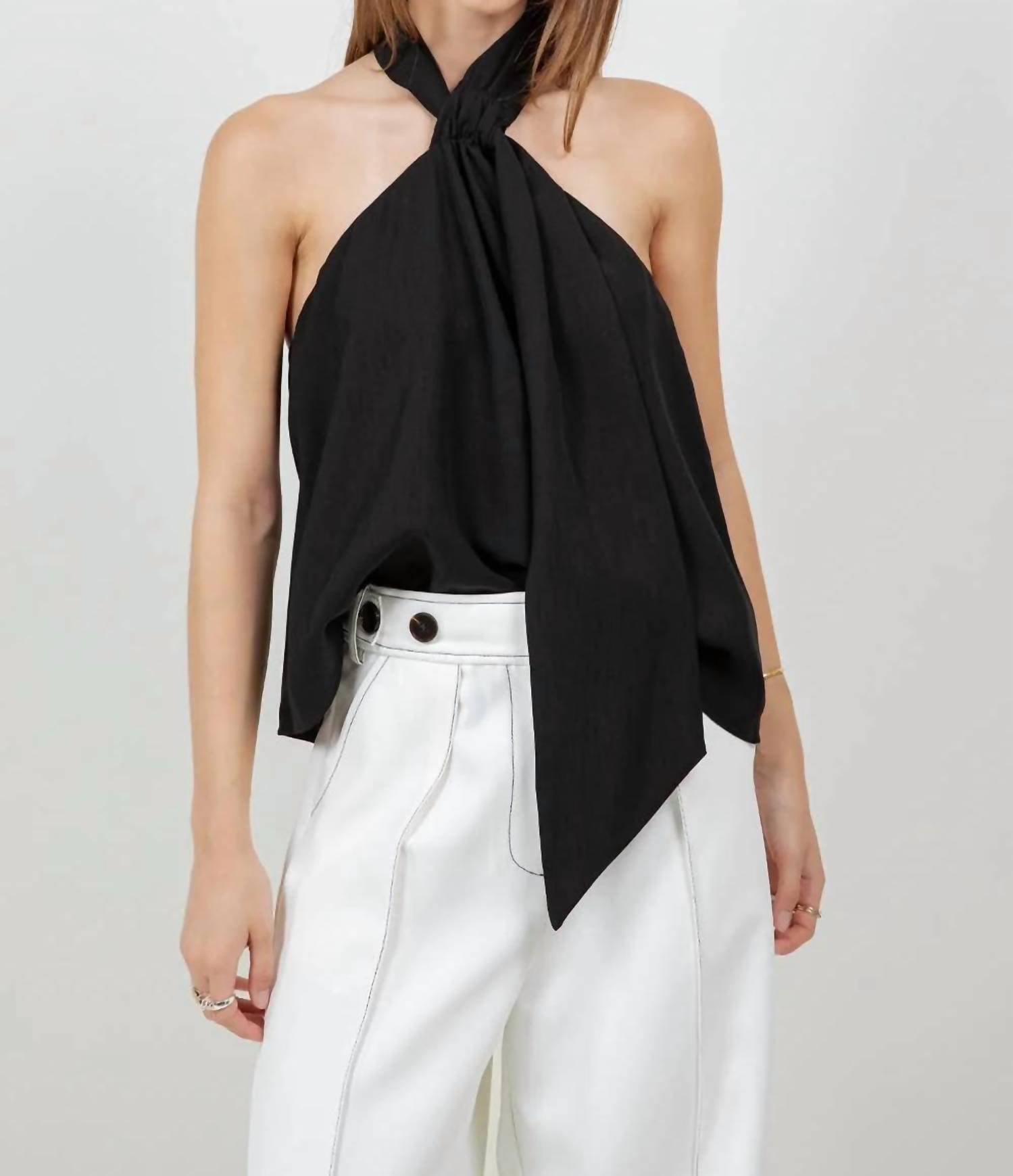 Whiteroom+Cactus - The Isla Halter Scarf Top