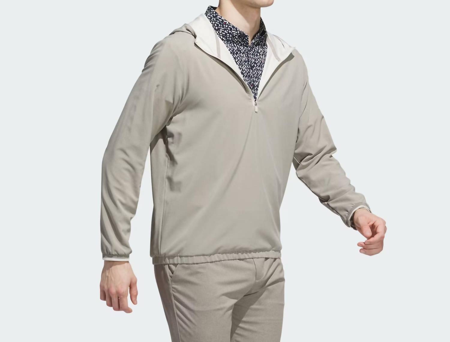adidas Ultimate 365 Anorak Jacket in jl5347 putty beige - men's jacket - detail view