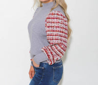 Thml - Mixed Media Knit Sweater