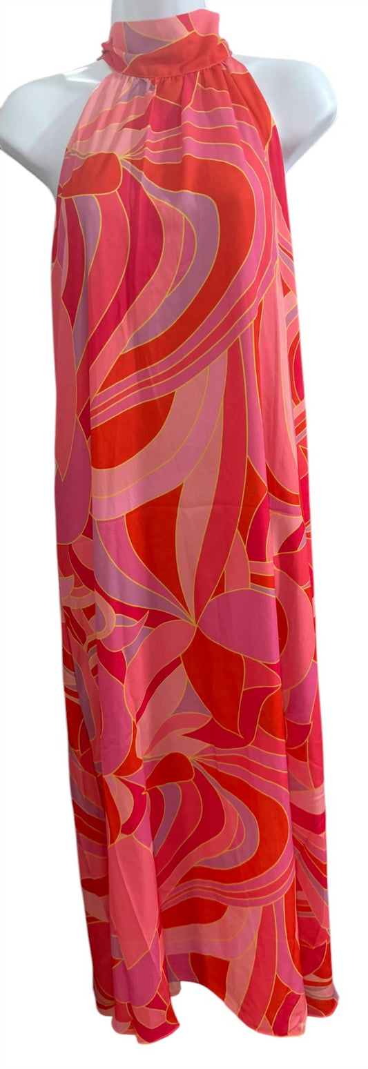 Caramela - Women's Tie Neck Maxi Dress