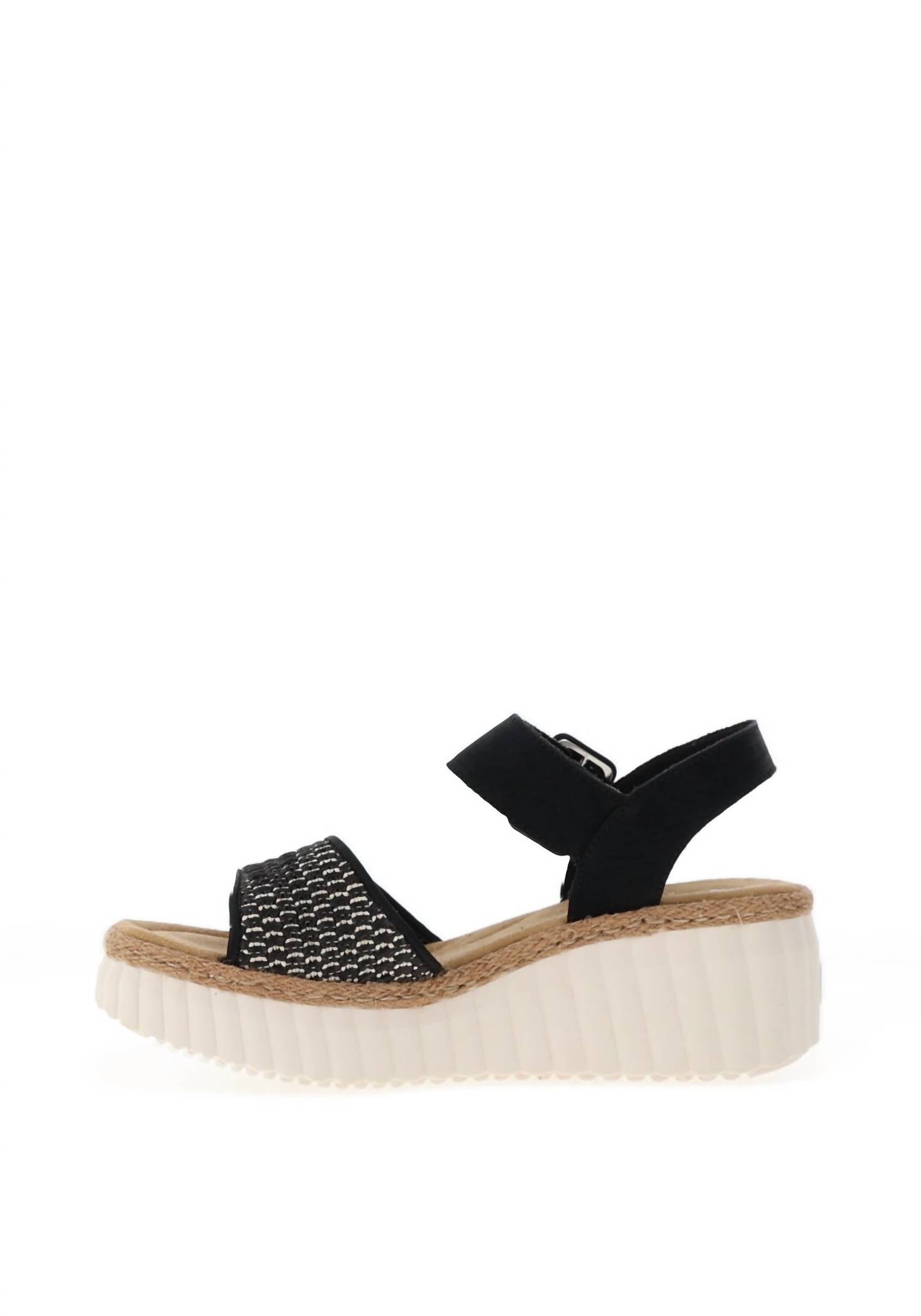 Rieker - Women's Woven Wedge Sandals