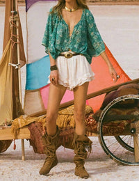 Spell - Teodora Ruffle Hem Short