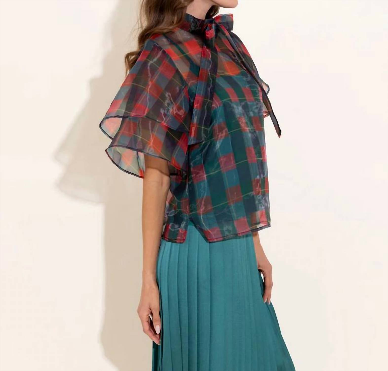 Alden Adair - Holiday Plaid Heddy Top