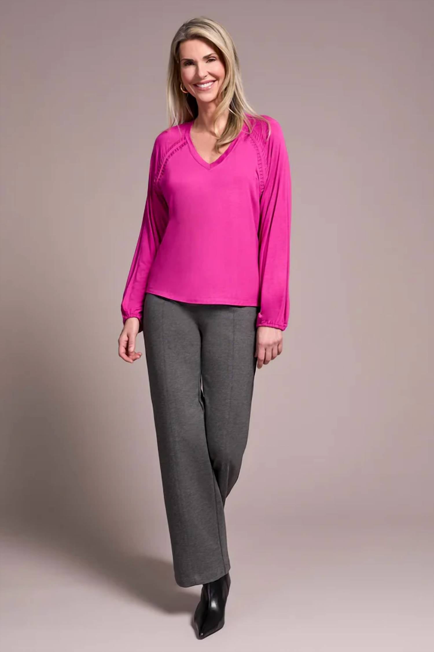 Tribal - Jersey V-neck Top