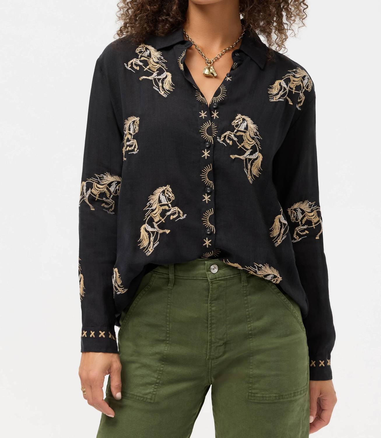 Johnny Was - CHEVAL OVERSIZED SHIRT