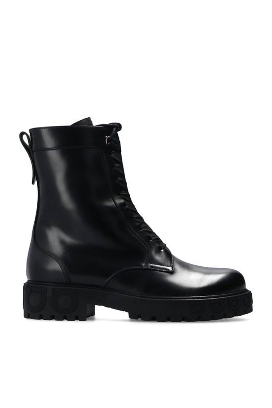 Salvatore Ferragamo - Women's Leather Combat Boots