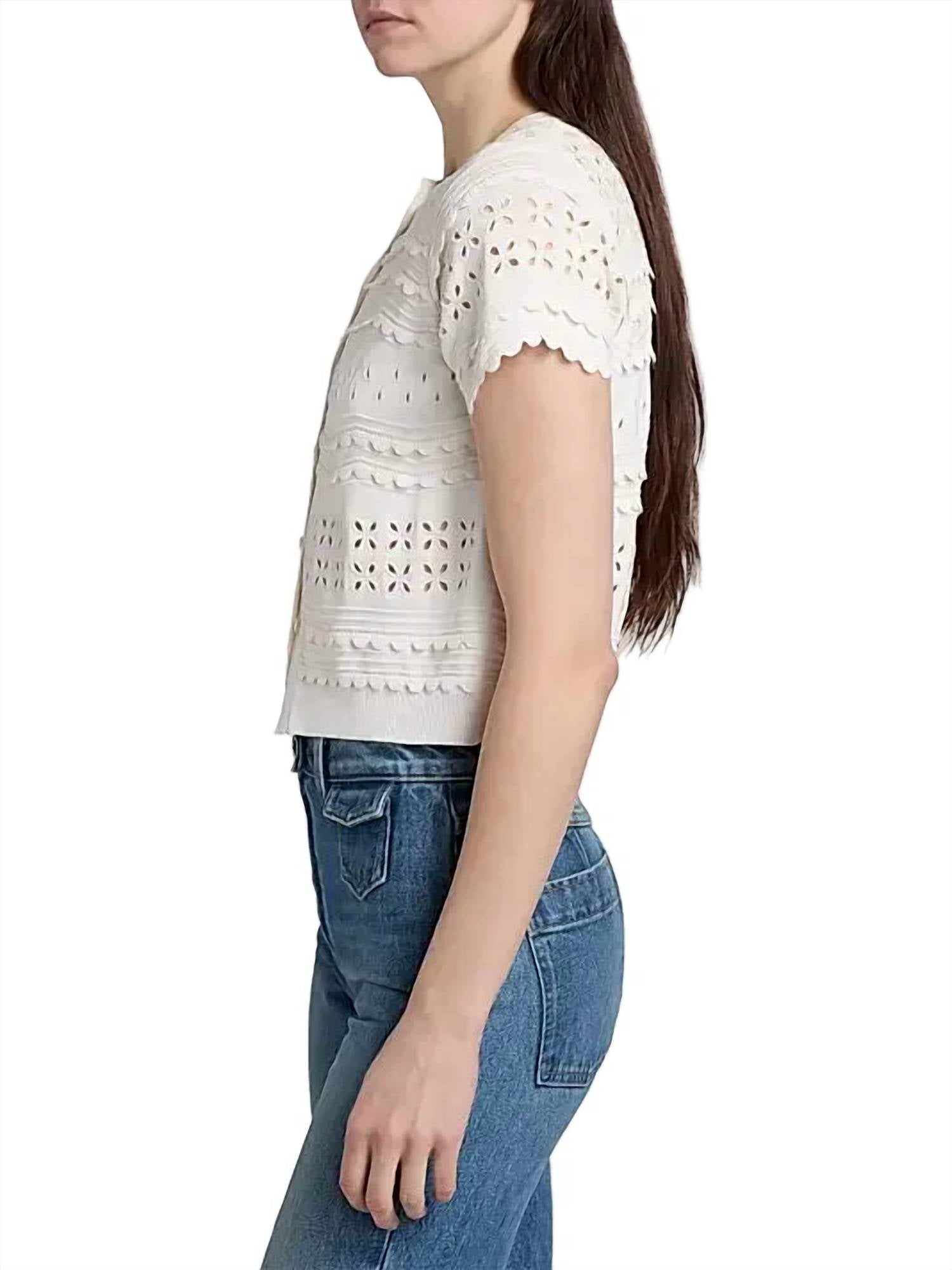 Ulla Johnson - Abriana Eyelet Knit Cardigan