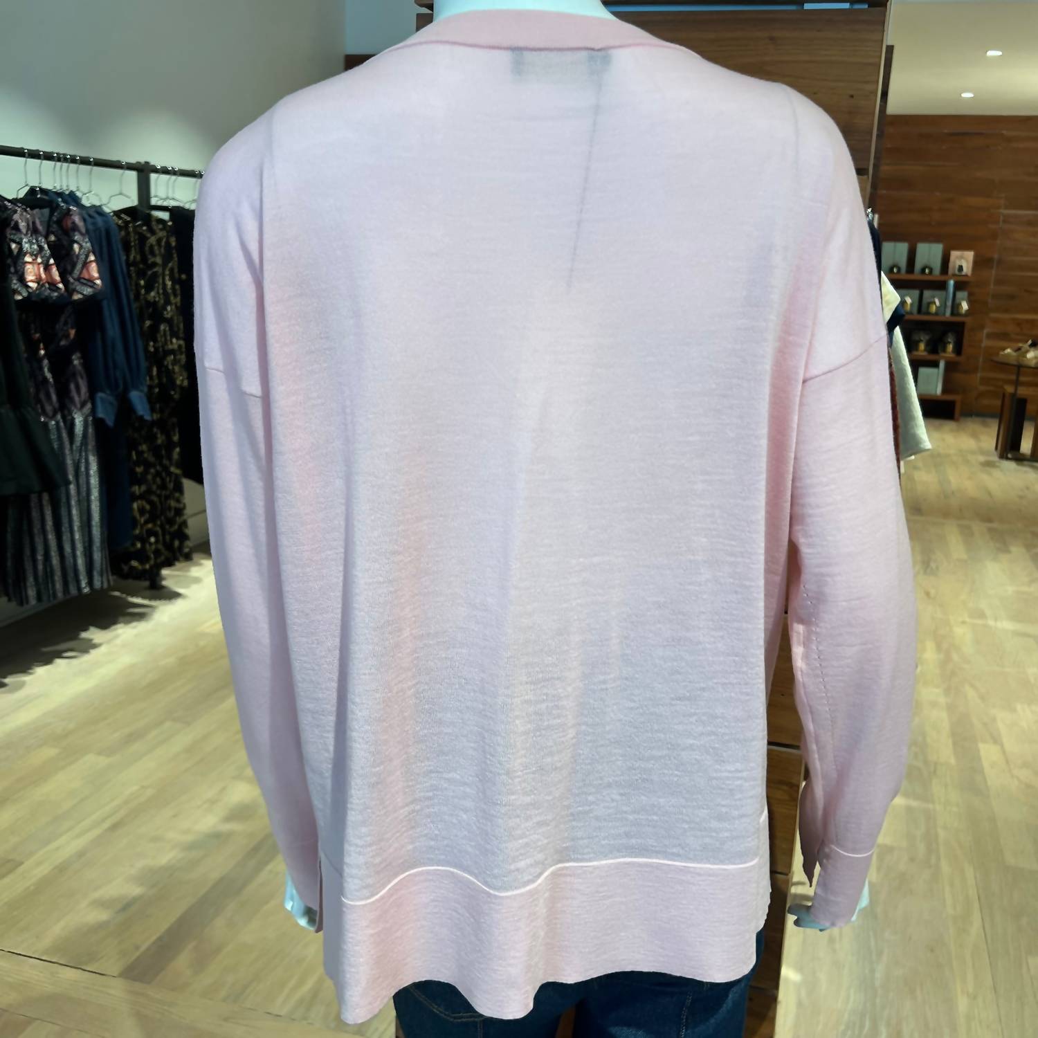Roberto Collina - Women's Merino Long Sleeve V-neck Top