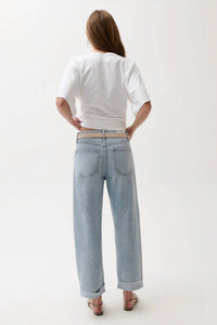 Pistola - Kacey Mid Rise Cuffed Boyfriend Jean