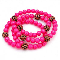 Sparkly South Wholesale - Women's Crystal Leopard Accent Stretch Bracelet