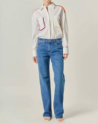 English Factory - Louise Binding Detail Shirt