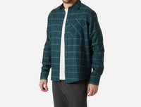 Helly Hansen Men's Aker Flannel Shirt in cactus sierra plaid - men's long sleeve top - alternate view