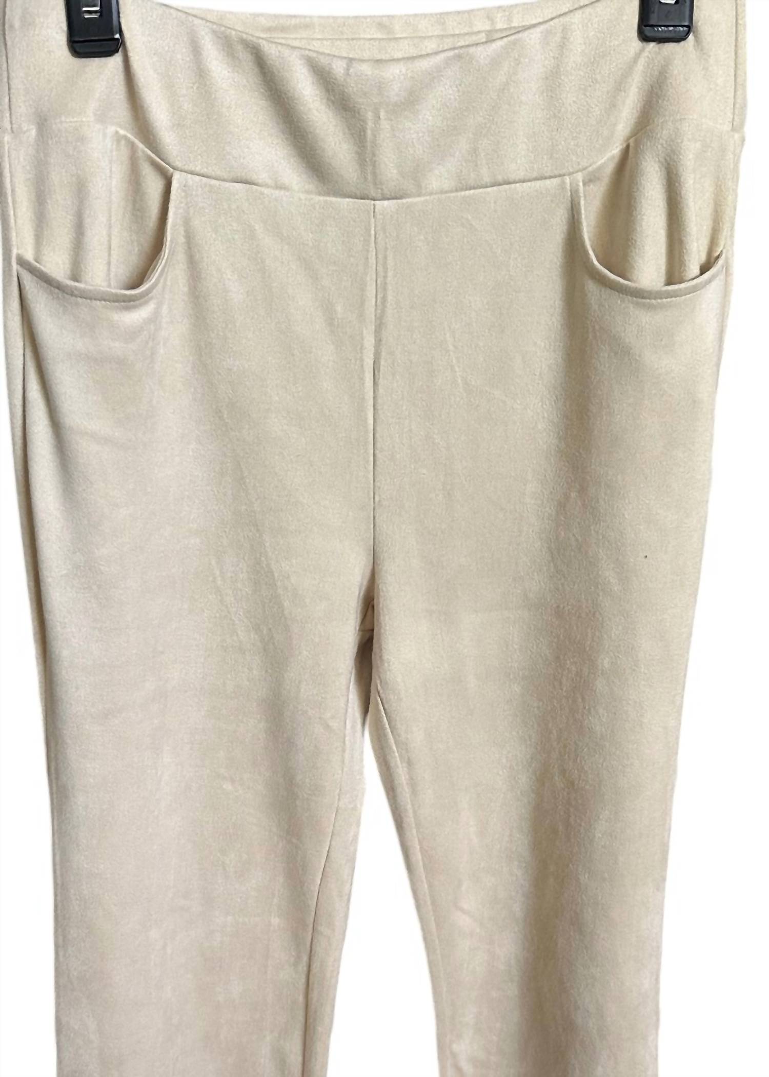 Aryeh Women's Charlene Wide Leg Pant in sand - women's pants - detail view