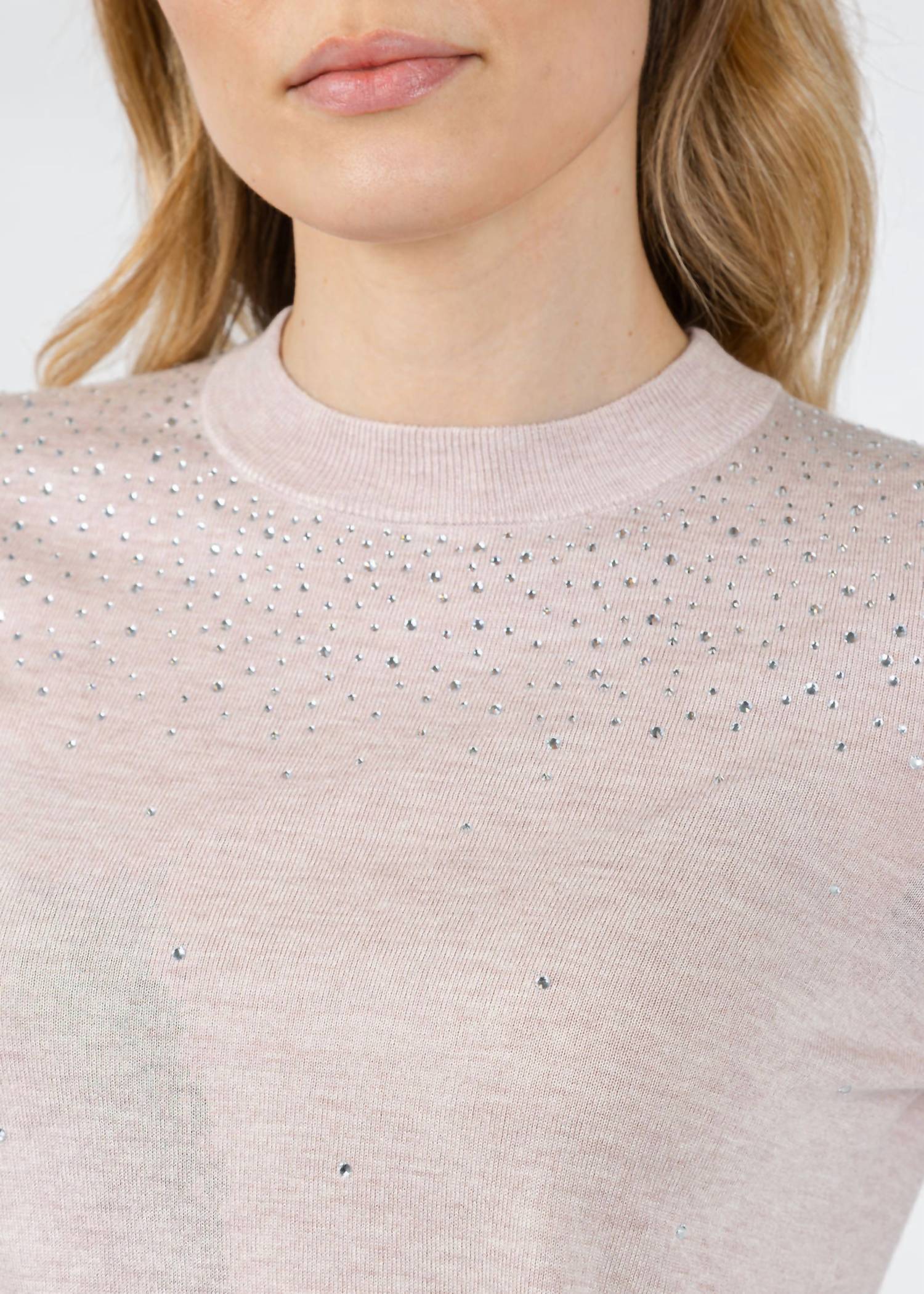 Kinross - Lightweight Crystal Crew Sweater
