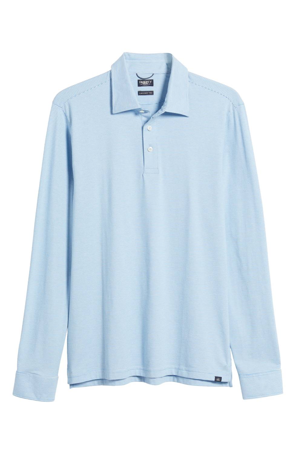 Faherty - Movement Long-sleeve Pique Polo