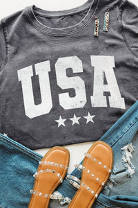 Shewin - Usa Letter Crewneck Tee