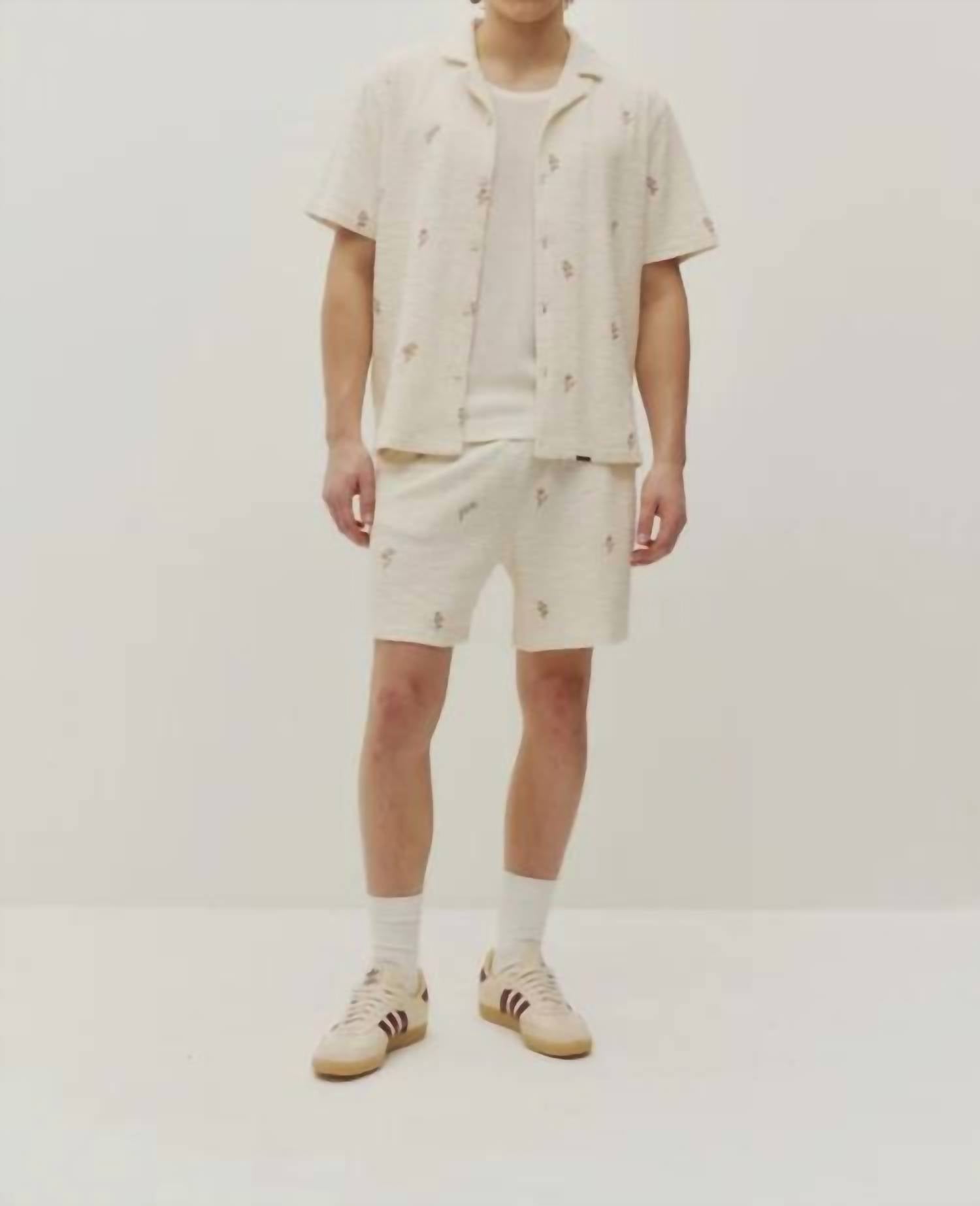 Kuwalla - Embroidered Floral Button Down Shirt