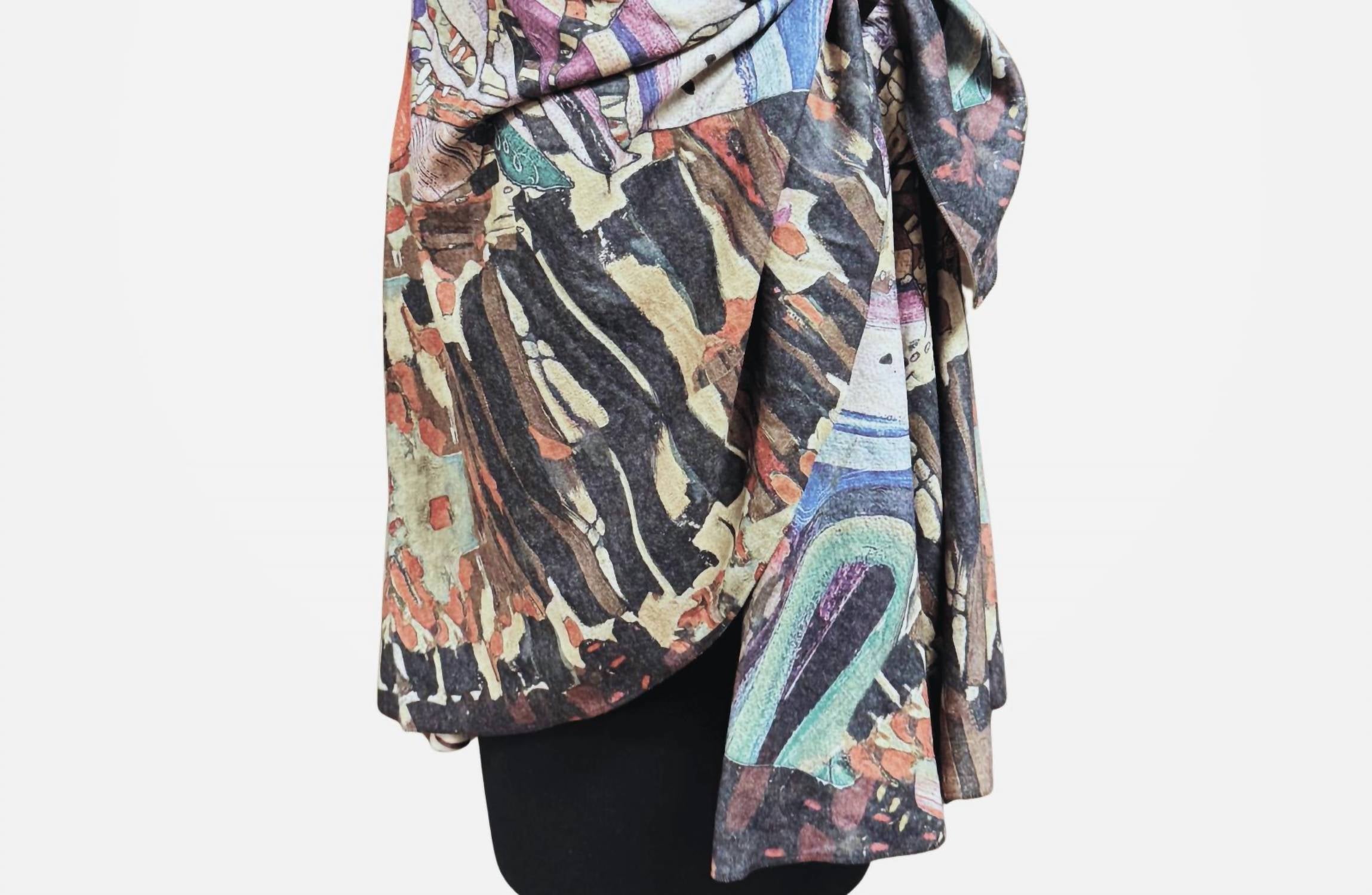 Inoah - Women's Brushed Open Shawl