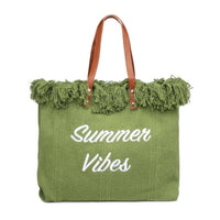 Urban Expressions - Summer Vibes Fringe Beach Tote Bag