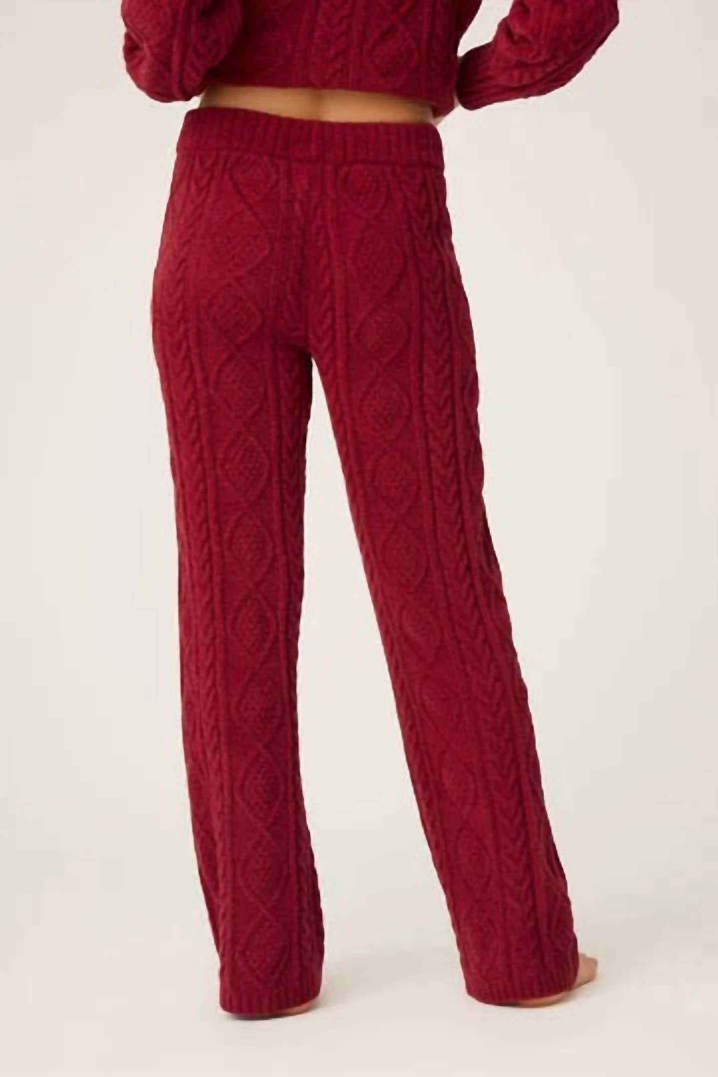 Pj Salvage - Cozy Chenille Cable Knit Pant
