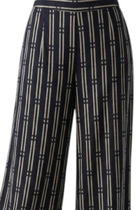 Fun 2 Fun - Women's Printed Cropped Wide Leg Pant