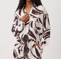 Bella Dahl - Contrast Oversized Button Down Shirt