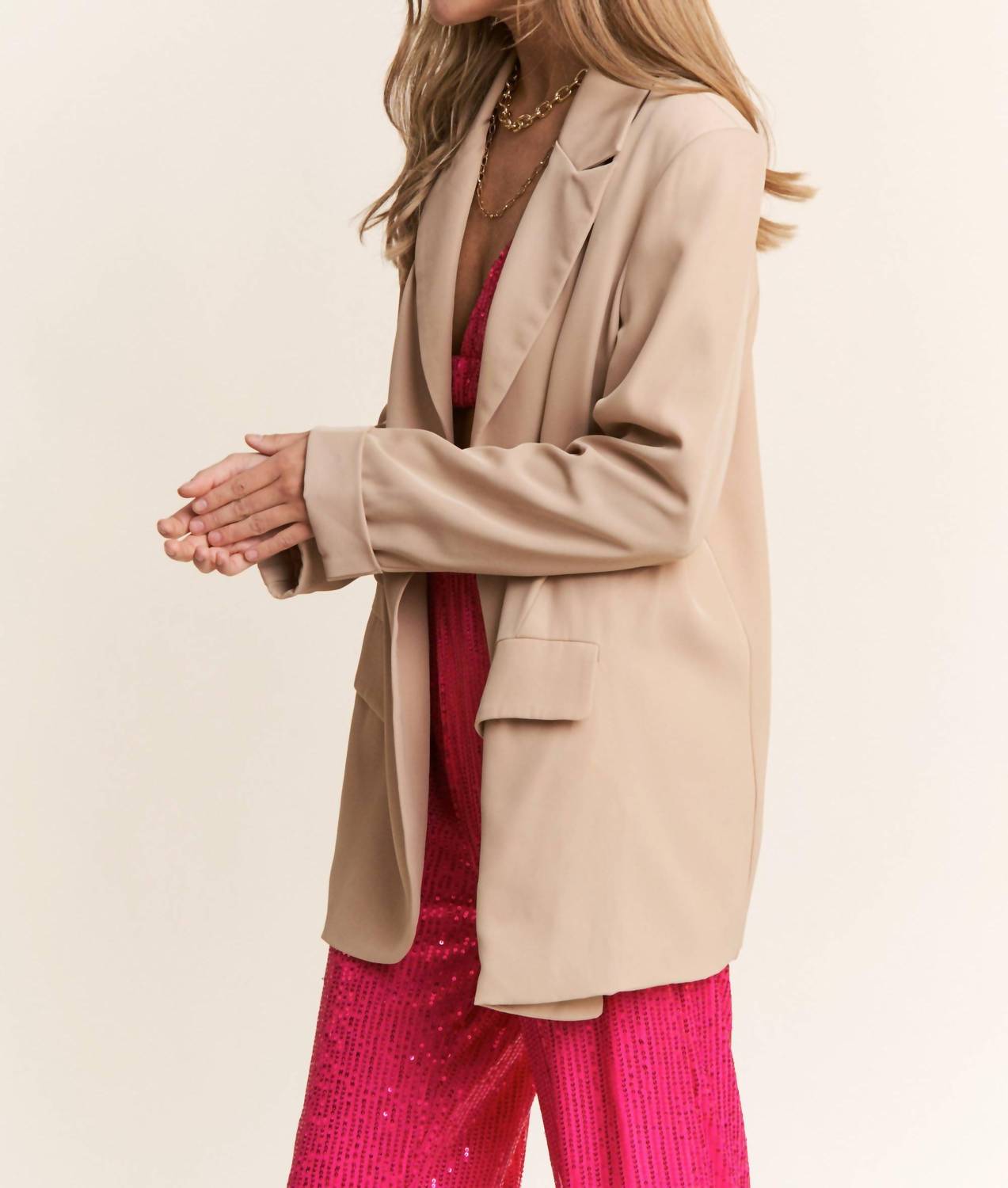 J.Nna - Boyfriend Button Down Blazer
