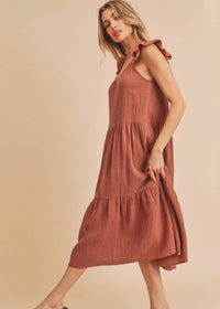 Aemi + Co - Day Lily Flutter Sleeve Midi Dress