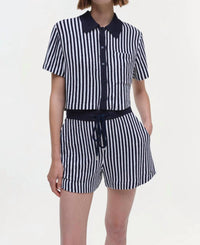Simkhai - Ireland Short Sleeve Cropped Camp Shirt