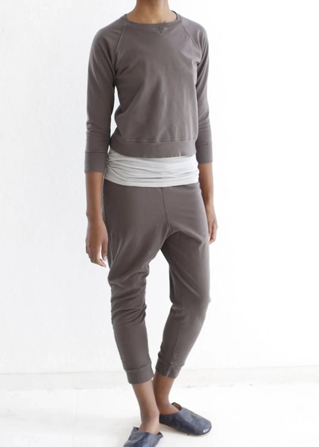 Domi - Cropped Knit Jogger