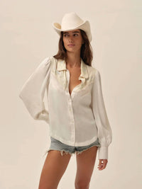 For Love & Lemons - Debbie Button Up Top